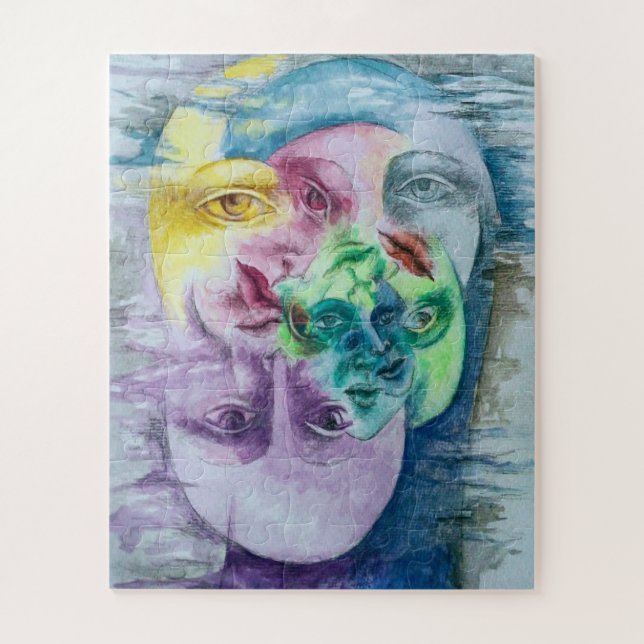 Original art colourful surrealism image  jigsaw puzzle (Vertical)