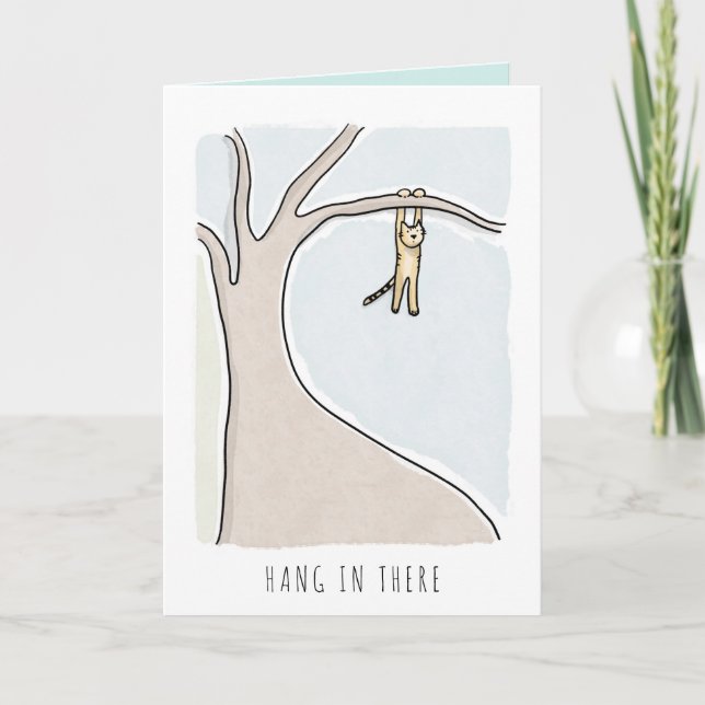 Original Art  Hang in there Encouragement Card (Front)