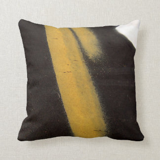 Original art: "macroffiti: yellow, black & white" cushion