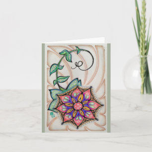 Original Art Note Card, white envelopes included Card