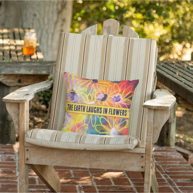 Original art outdoor pillow  (Chair)