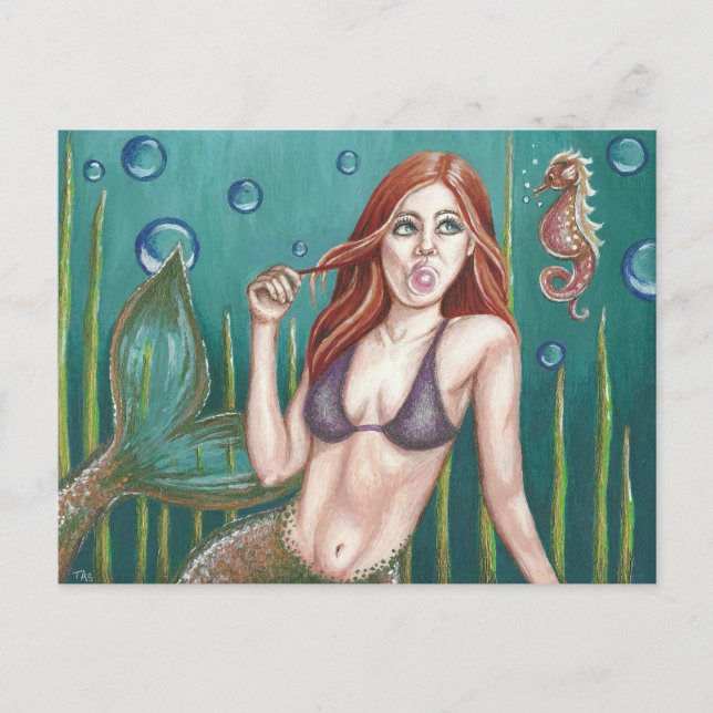 Original Artwork Bubblicious Postcard (Front)