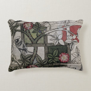 Original artwork for 'Trellis' wallpaper design, 1 Decorative Cushion