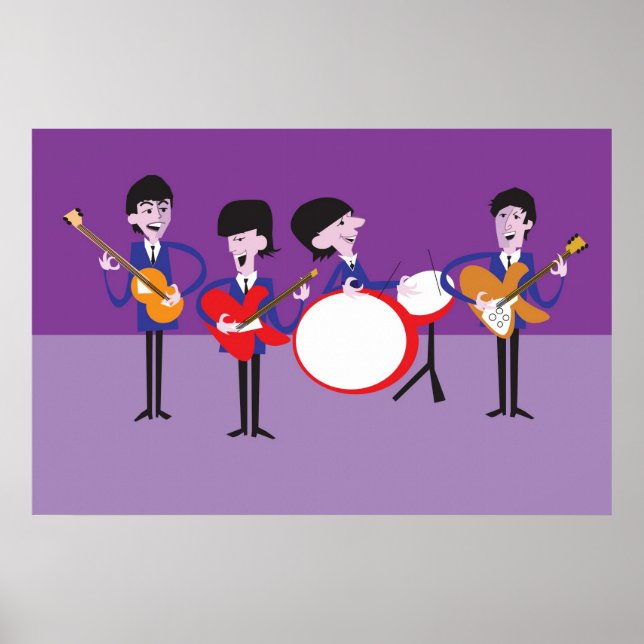 Original Artwork inspired by Fab Four Poster (Front)