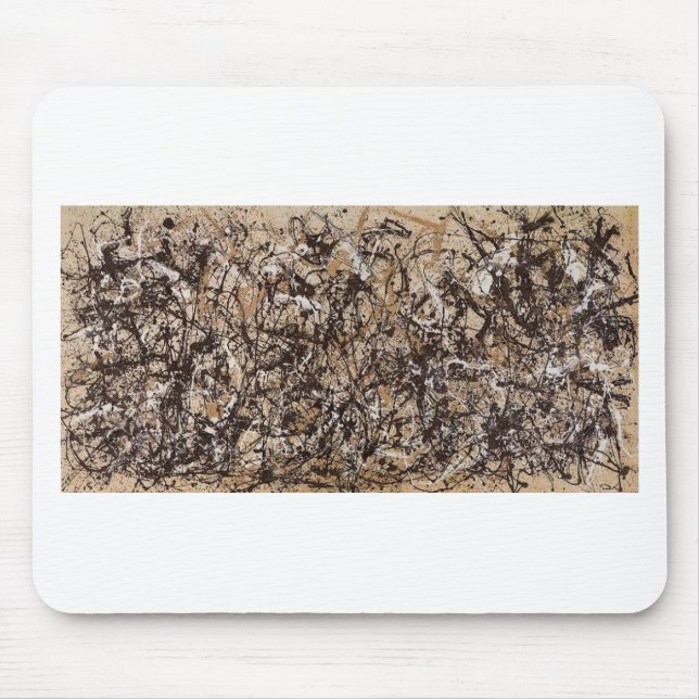 Original autumn pollock paint mouse pad (Front)