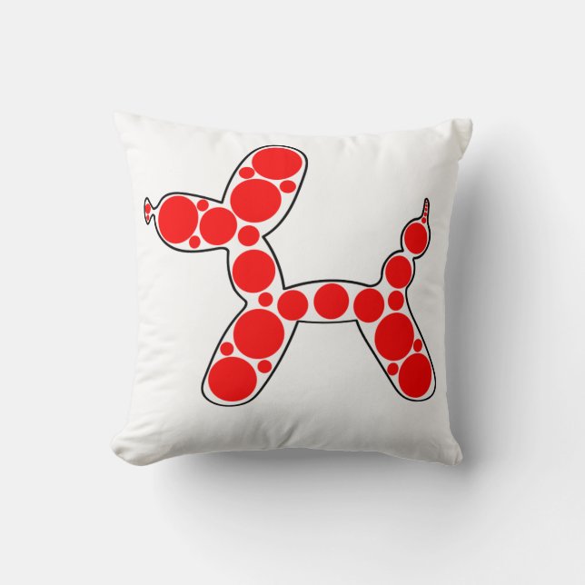 Original Balloon Dog design throw pillow (Front)