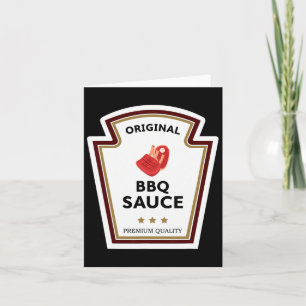 Original Bbq Sauce Condiment Group Costume  Card