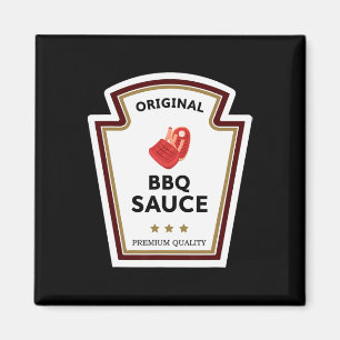 Original Bbq Sauce Condiment Group Costume Magnet