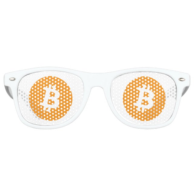 Original Bitcoin Logo Symbol Sunglasses (Front)