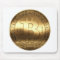 Original Bitcoin Symbol Gold Logo Mouse Pad