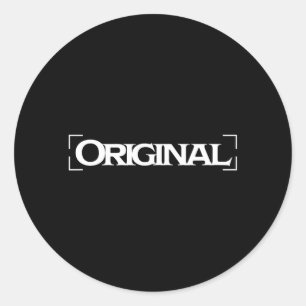 Original- Black Classic Round Sticker