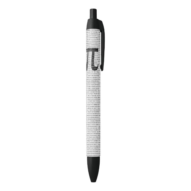 Original black number pi day mathematical symbol black ink pen (Bottom (Vertical))