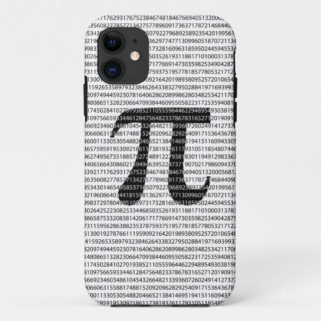 Original black number pi day mathematical symbol Case-Mate iPhone case (Back)