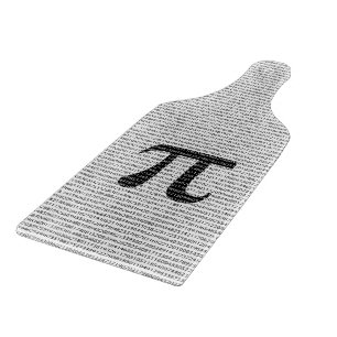 Original black number pi day mathematical symbol cutting board