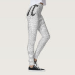 Original black number pi day mathematical symbol leggings<br><div class="desc">Original black number pi day mathematical symbol</div>