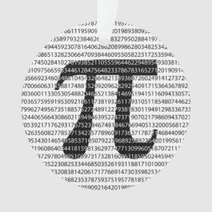 Original black number pi day mathematical symbol ornament
