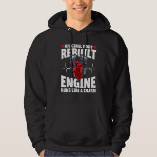 Original body rebuilt engine back open heart surge hoodie
