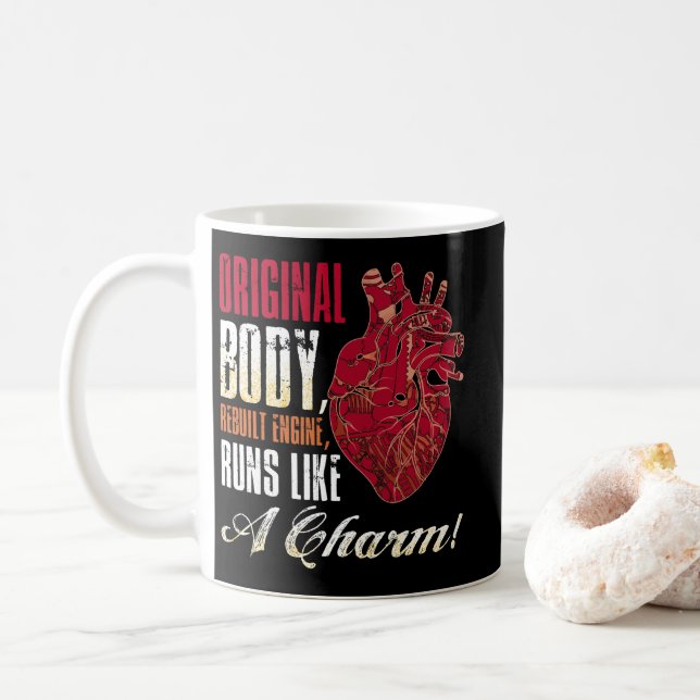 Original Body Rebuilt Engine Runs Like A Charm Coffee Mug (With Donut)