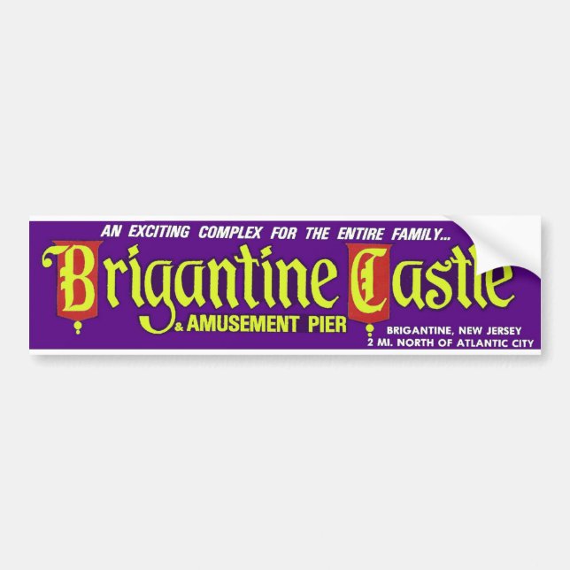 Original Brigantine Castle Bumper Sticker (Front)