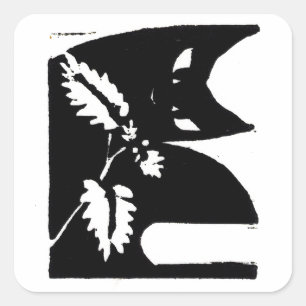 Original Cat Art Stickers Gift Closure