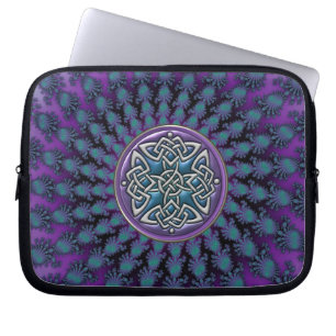 Original Celtic Knot Fractal Design Laptop Sleeve