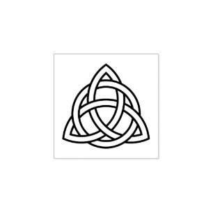 Original Celtic Triquetra Knot black icon Rubber S Stamp