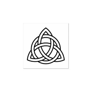 Original Celtic Triquetra Knot black icon Rubber S Stamp