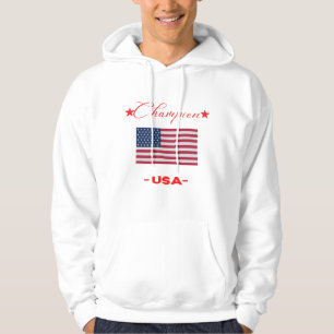 Original Champion USA Flag Classic Club Collection Hoodie