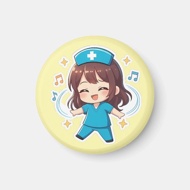 Original Chibi Nurse 2.0 - Pulse of Joy Magnet (Front)