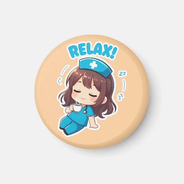 Original Chibi Nurse 3.0 - Relax Magnet (Front)