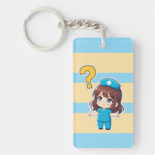 Original Chibi Nurse 3.0 - Something's Wrong Key Ring