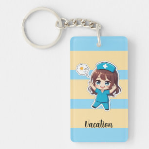 Original Chibi Nurse 3.0 - Vacation Time Key Ring