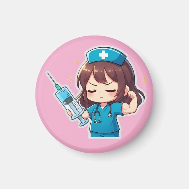 Original Chibi Nurse - Medical Power Magnet (Front)