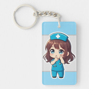 Original Chibi Nurse - The Midnight Hush Key Ring
