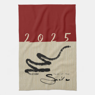 Original Chinese Snake Year 2025 choose colour KT5 Tea Towel
