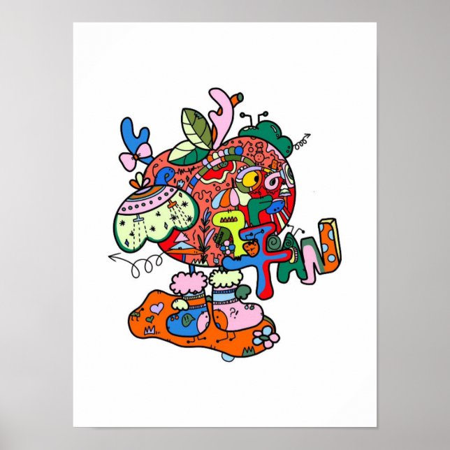 Original Christmas Eve Apple Prints (Front)