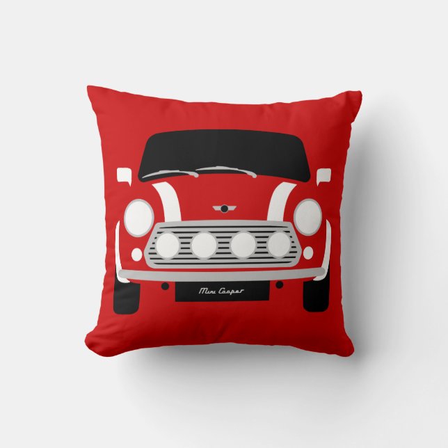 Original Classic Red original Mini Car Cushion (Front)