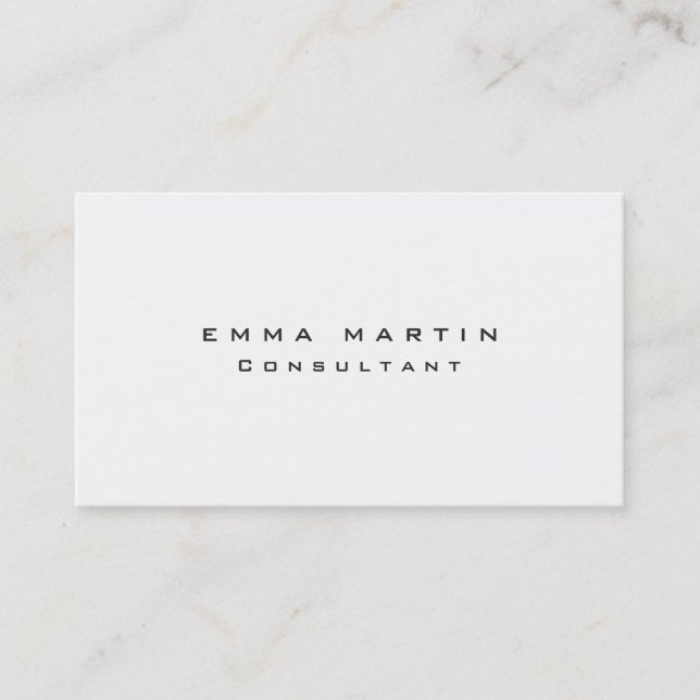 Original Clean Black White Unique Business Card (Front)