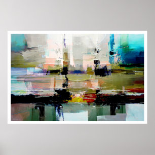 Original Colourful Abstract Art By Dushan Poster