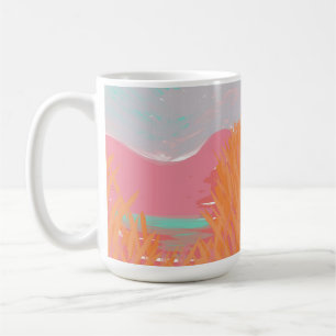 Original Contemporary “The Lake” Artwork Coffee Mug