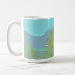 Original Contemporary “The Lake” Artwork Coffee Mug