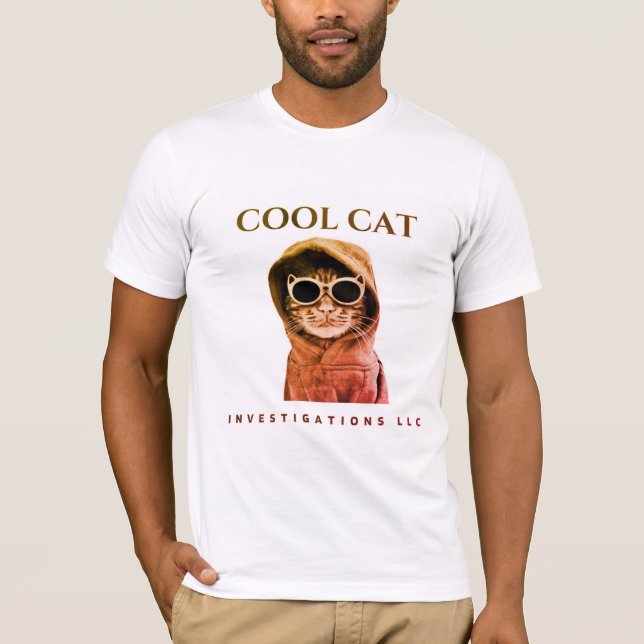 Original Cool Cat logo - stained sunset T-Shirt (Front)