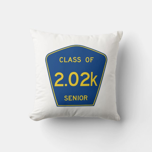 Original County Route sign | Class of 2020 Senior Cushion (Front)
