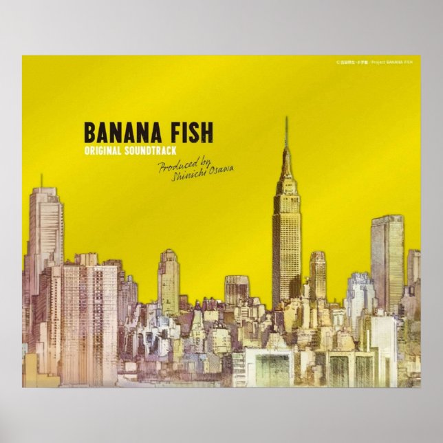 Original Cover of Banana Fish Anime  Poster (Front)