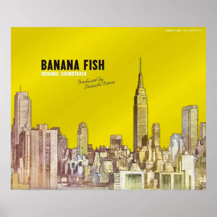 Original Cover of Banana Fish Anime Poster Zazzle