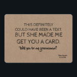 Original Creative and Funny GROOMSMAN Invitation<br><div class="desc">Funny proposal card "THIS definitely could have been a text. But she made me get you a card. Will you be MY GROOMSMAN?"</div>