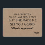 Original Creative and Funny GROOMSMAN Invitation<br><div class="desc">Funny proposal card "THIS definitely could have been a text. But she made me get you a card. Will you be MY GROOMSMAN?"</div>