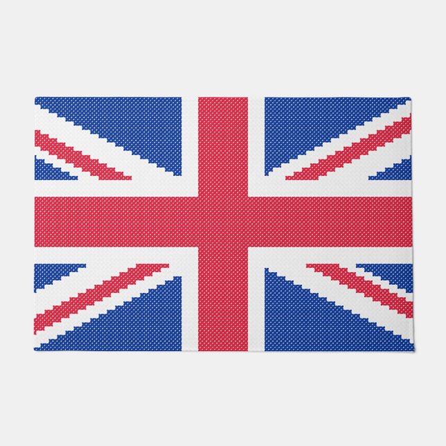 Original cross-stitch design Union Jack Doormat (Front)