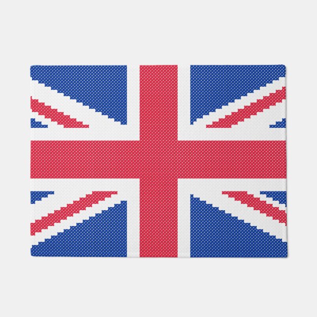 Original cross-stitch design Union Jack Doormat (Front)