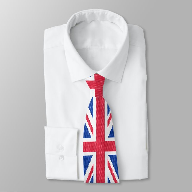 Original cross-stitch design Union Jack Tie (Tied)